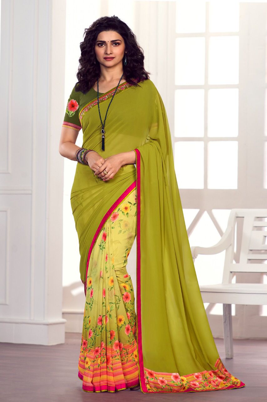 Gc Georgette Printed Daily Wear Sarees Catalog